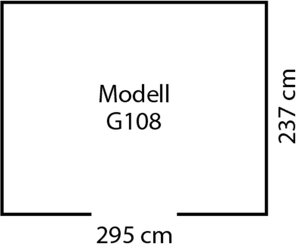 Gerätehaus Dream Gartenmanager 108, jade 308 x 247 cm