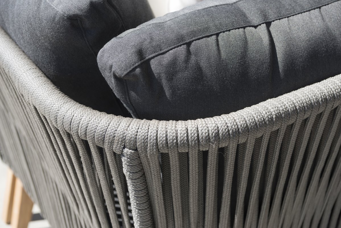 Himmelsnäs Ecksofa Teak/Olefin-Bespannung dunkelgrau, inkl. Kissen Himmelsnäs Ecksofa Teak/Olefin-Bespannung dunkelgrau, inkl. Kissen