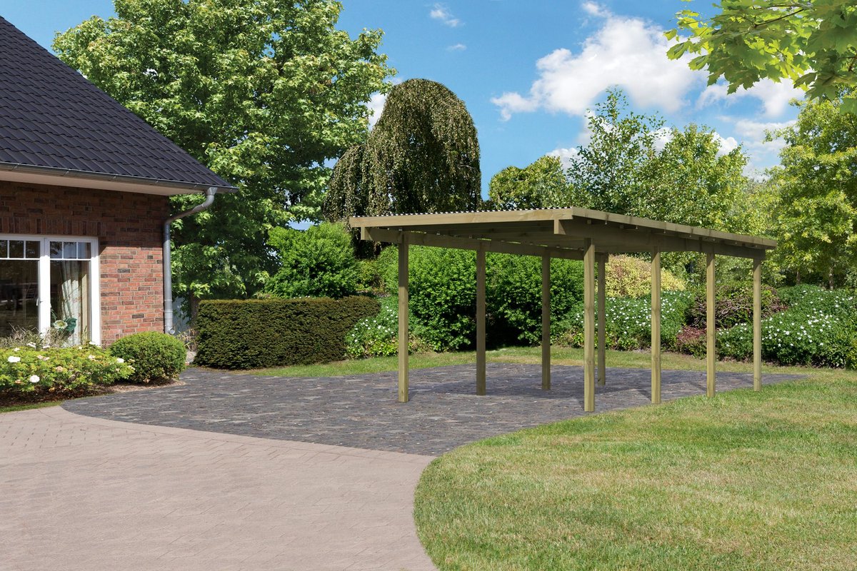 Einzelcarport ECO 2 Variante A, 304x676 cm, kdi