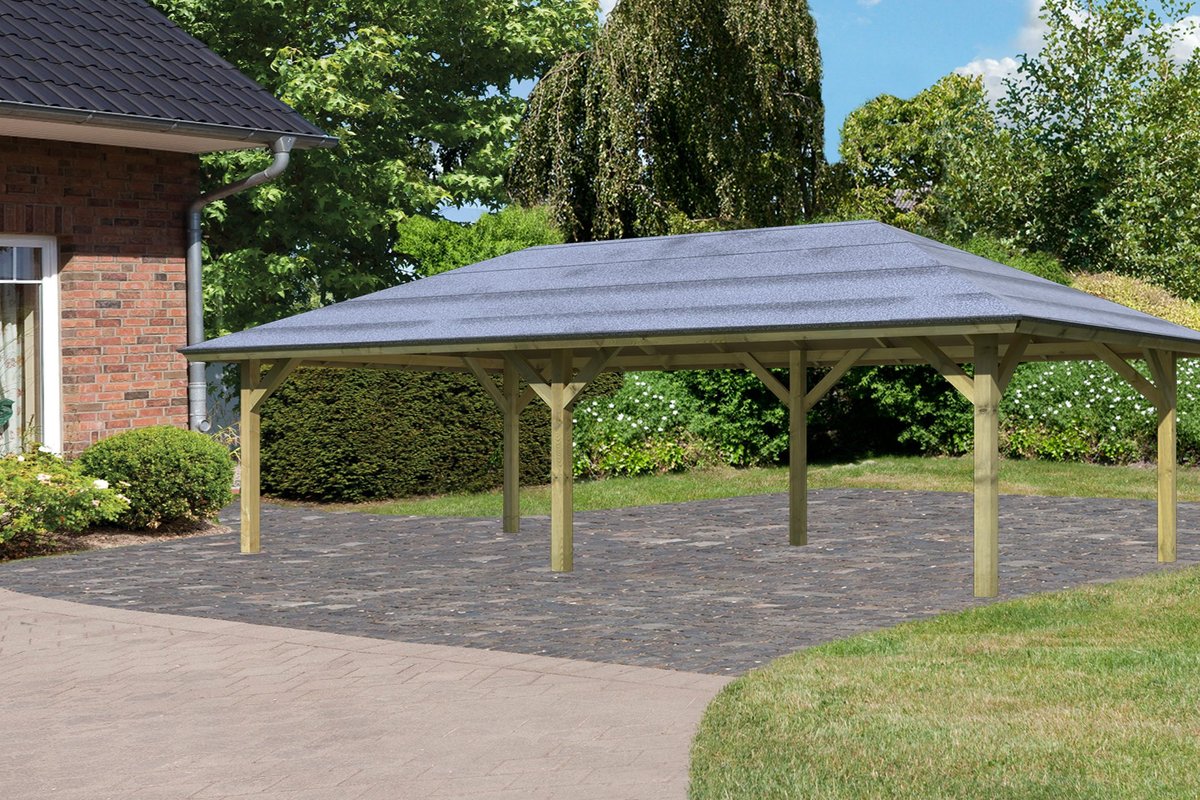 Pavillon-Carport Kirn 3 - 359x707 cm, CLASSIC kdi von Karibu