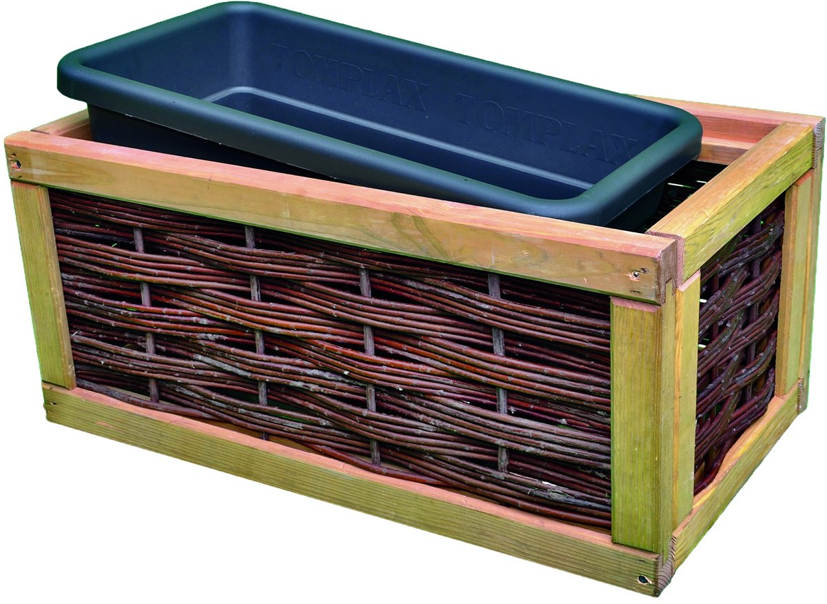 Pflanzkasteneinsatz NATASCHA 60x32x26 cm, Kunststoff anthrazit, von T&J