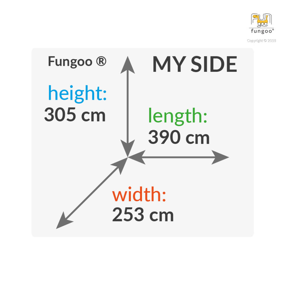 Fungoo Stelzenhaus My SIDE, teak-farben lasiert