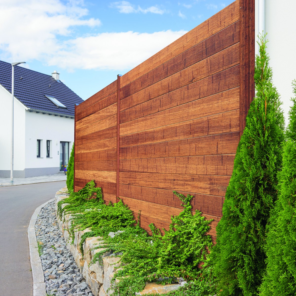 ELEGANT Bambus System Zaunbretter 185x14 cm, CoBAM® vorgeölt