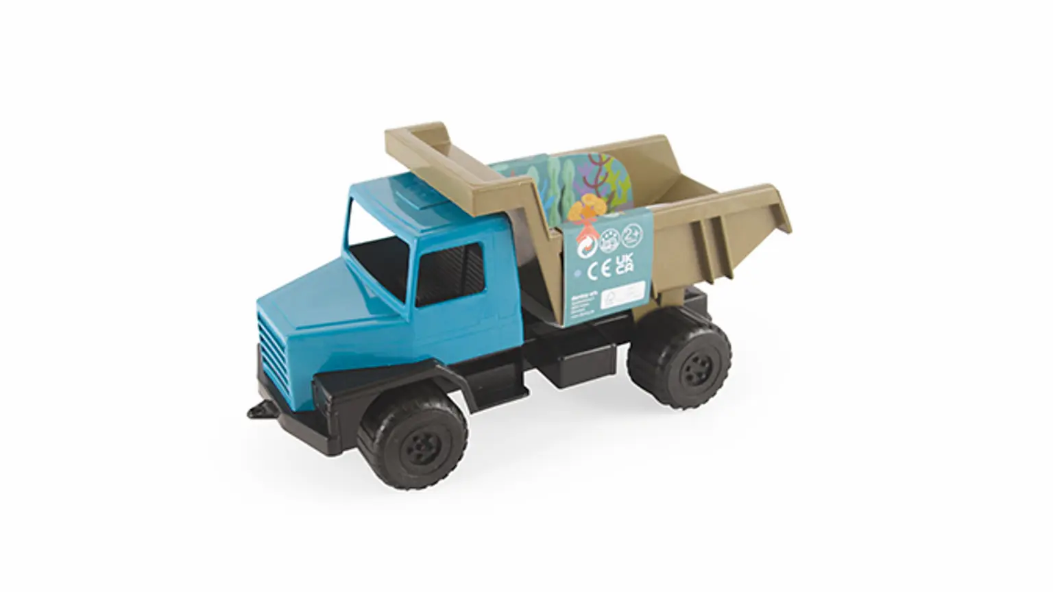 Blue Marine Toy Kipplaster (28 cm) aus maritimem Recyclingkunststoff