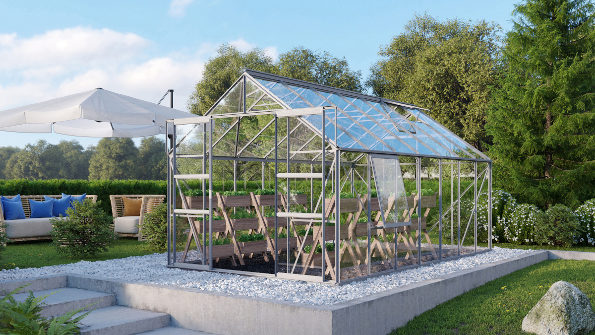 Vitavia Gewächshaus Meridian 2 11500 ESG3mm