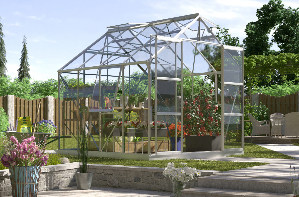 Vitavia Gewächshaus Jupiter 6700 ESG 3mm, alu