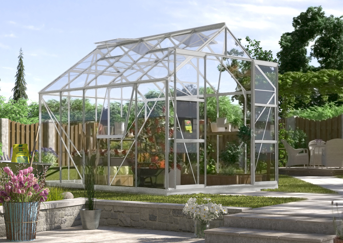 Vitavia Gewächshaus Jupiter 8300 ESG 3mm, alu