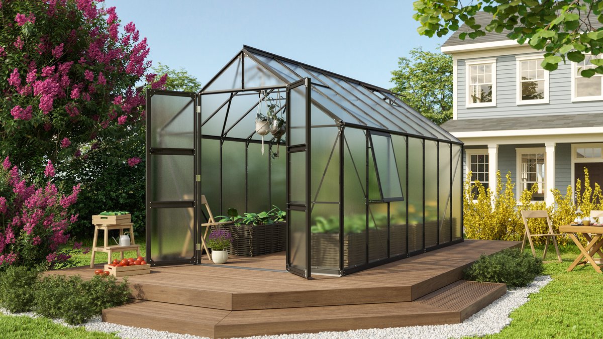 Vitavia Gewächshaus Olymp 11500 HKP4mm, schwarz