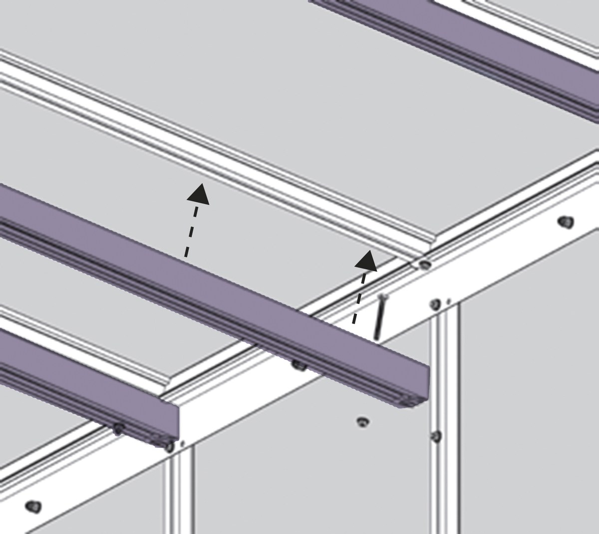 Nachrüstsatz zur Verstärkung für Athena 8600, schwarz