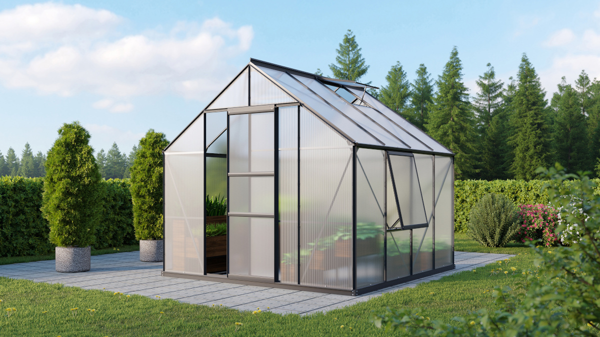 Vitavia Gewächshaus Meridian 1 6700 HKP6mm, schwarz