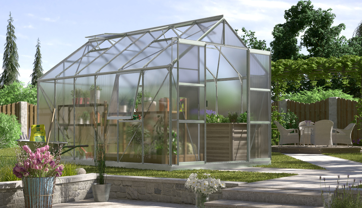 Vitavia Gewächshaus Jupiter 9900 HKP 4mm, alu