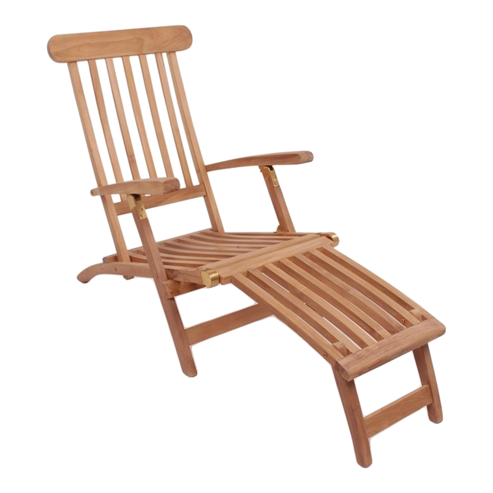 Verstellbarer Liegestuhl - Arrecife, Teakholz 150x60xh80cm