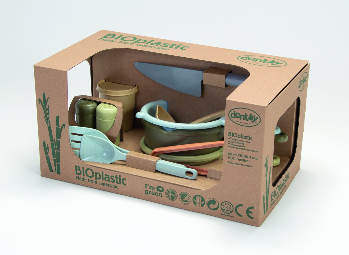 Küchen Set in Geschenk Box von Dantoy, Spielküchen-Zubehör aus Biokunststoff