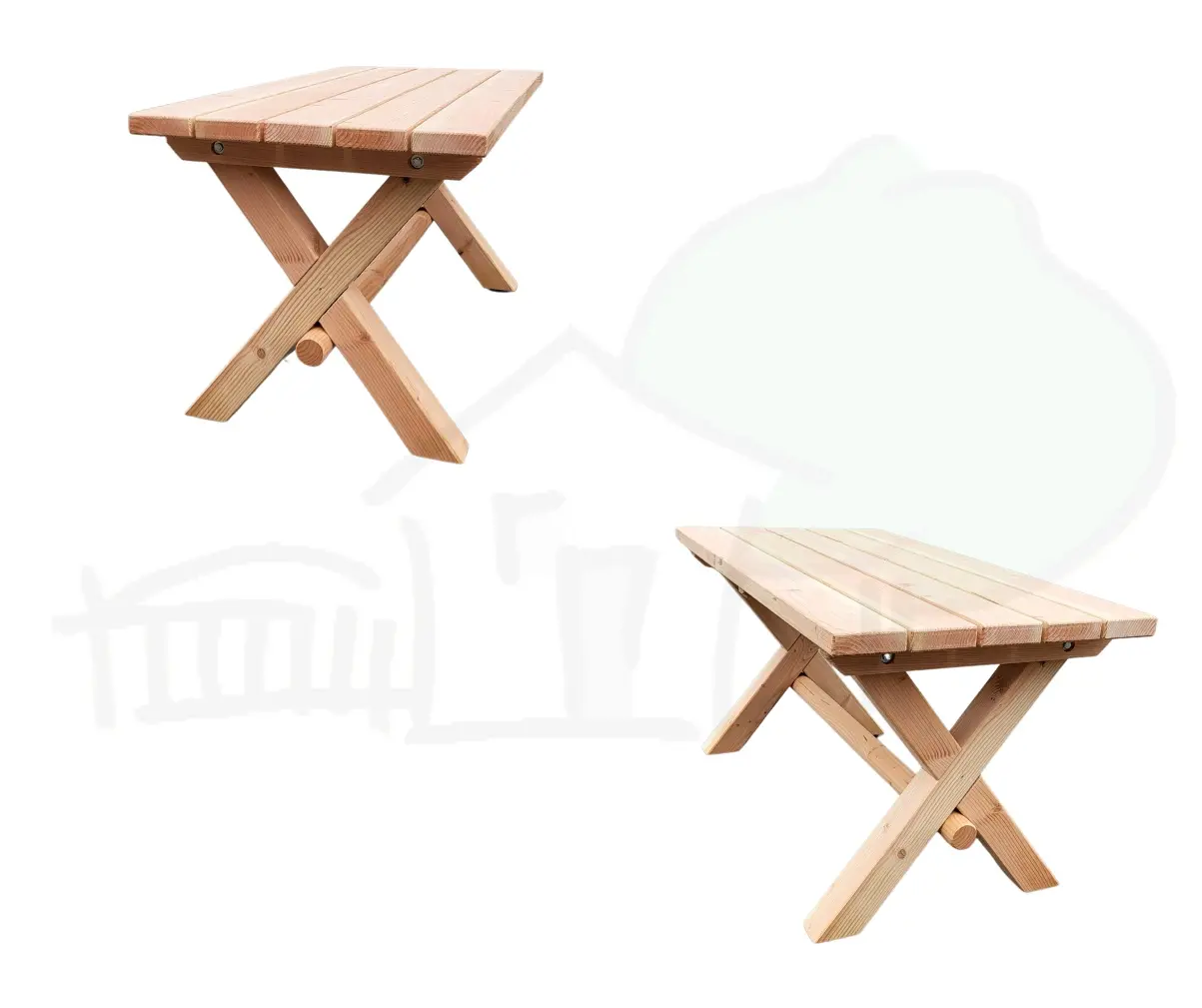 RUSTIKAL Tisch 120x75x75cm, Douglasie/Lärche