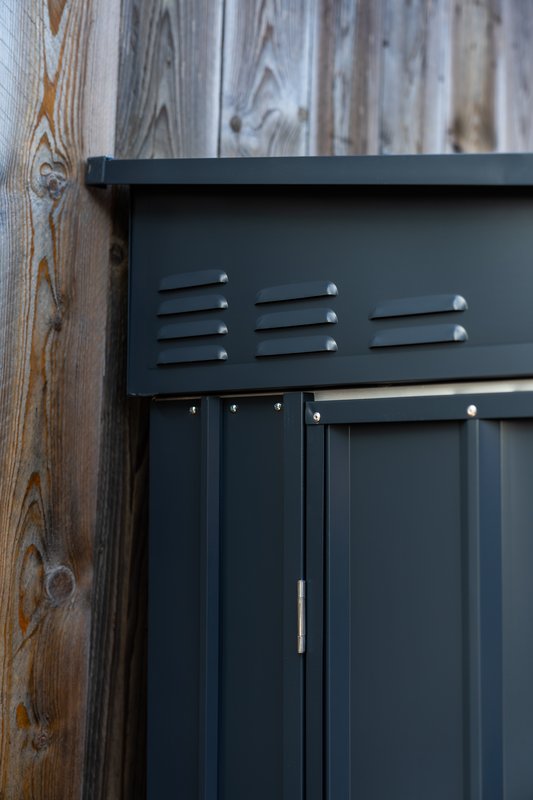 Anlehnhaus Wand-Zierde LeanTo 58, anthrazit 155 x 242 cm