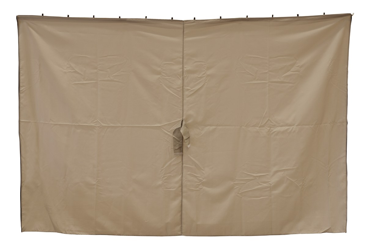 Seitenwände für Pavillon 300x400 cm, 4er-Set dunkel-beige