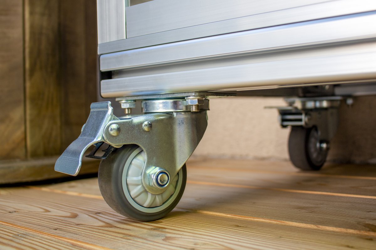 Vitavia Balkongewächshaus Polis mit Rollfundament, alu, Echtglas