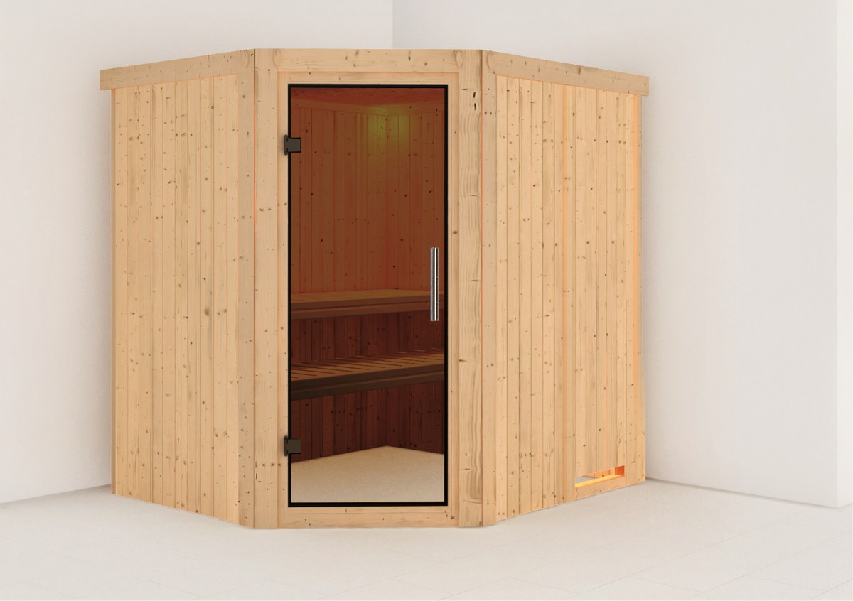 Aktionssauna Varberg 2 - 196x170 cm, 68 mm Systemsauna | ohne Ofen