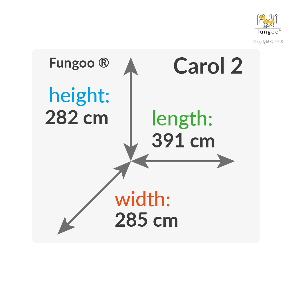 Fungoo Spielturm CAROL 2, grau