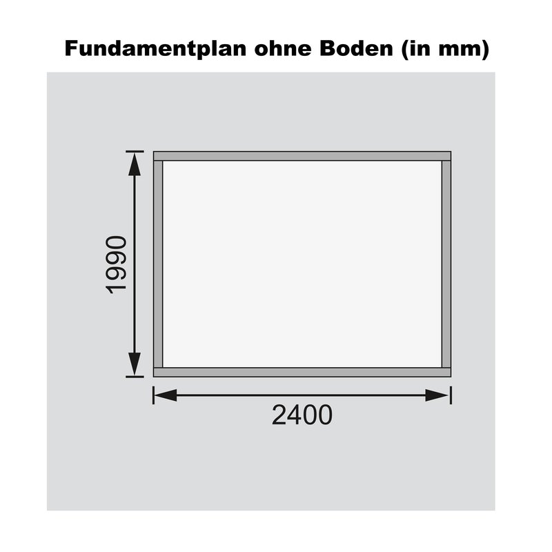 Gartenhaus Talkau 3 - 244x204 cm, 28 mm Holz terragrau, Karibu