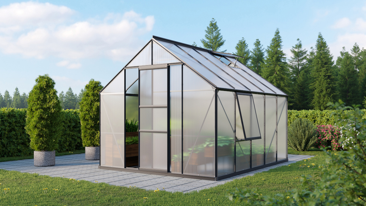 Vitavia Gewächshaus Meridian 1 8300 HKP6mm, schwarz