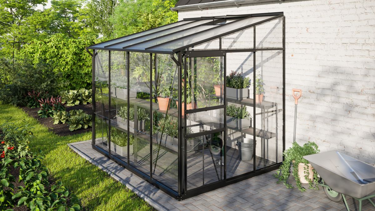 Vitavia Gewächshaus Ida 5200 ESG 3mm/HKP 6 mm, schwarz