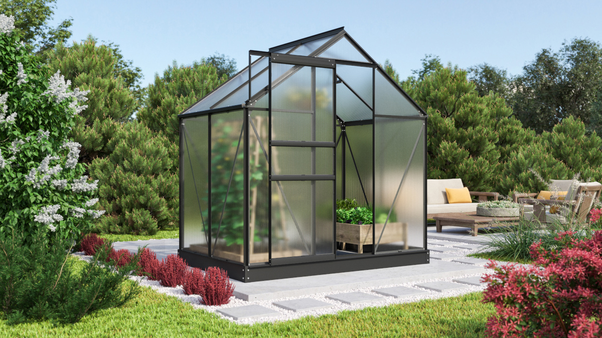 Vitavia Gewächshaus Comet 2500 HKP4mm, schwarz