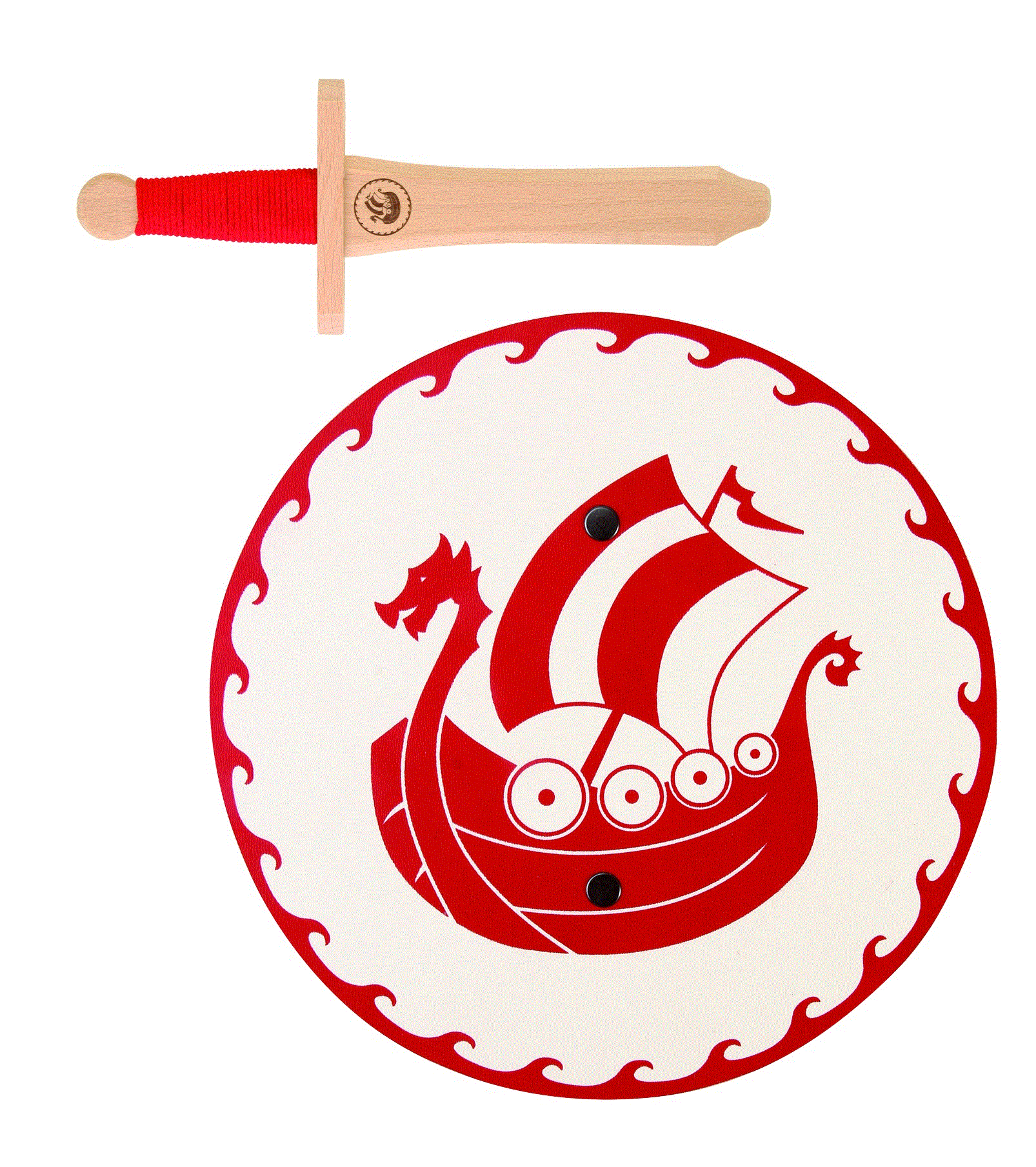 Snorre - Miniset Schild/Schwert, rot
