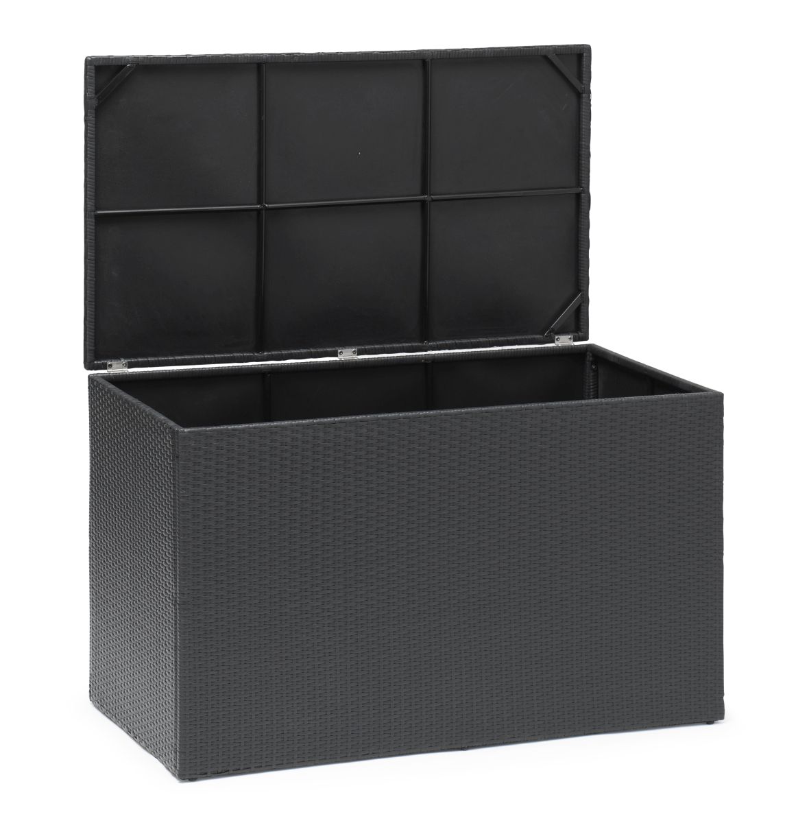 Boston Auflagenbox / Gartenbox Polyrattan schwarz