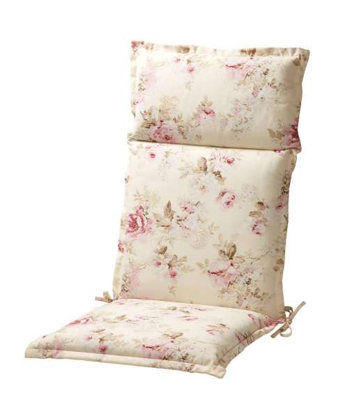 Hochlehner-Sesselauflage "Rose" 120x50x9 cm