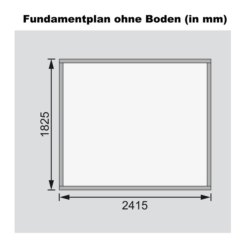 Gartenhaus Amberg 3 - 246x186 cm, 19 mm Holz naturbelassen, Karibu