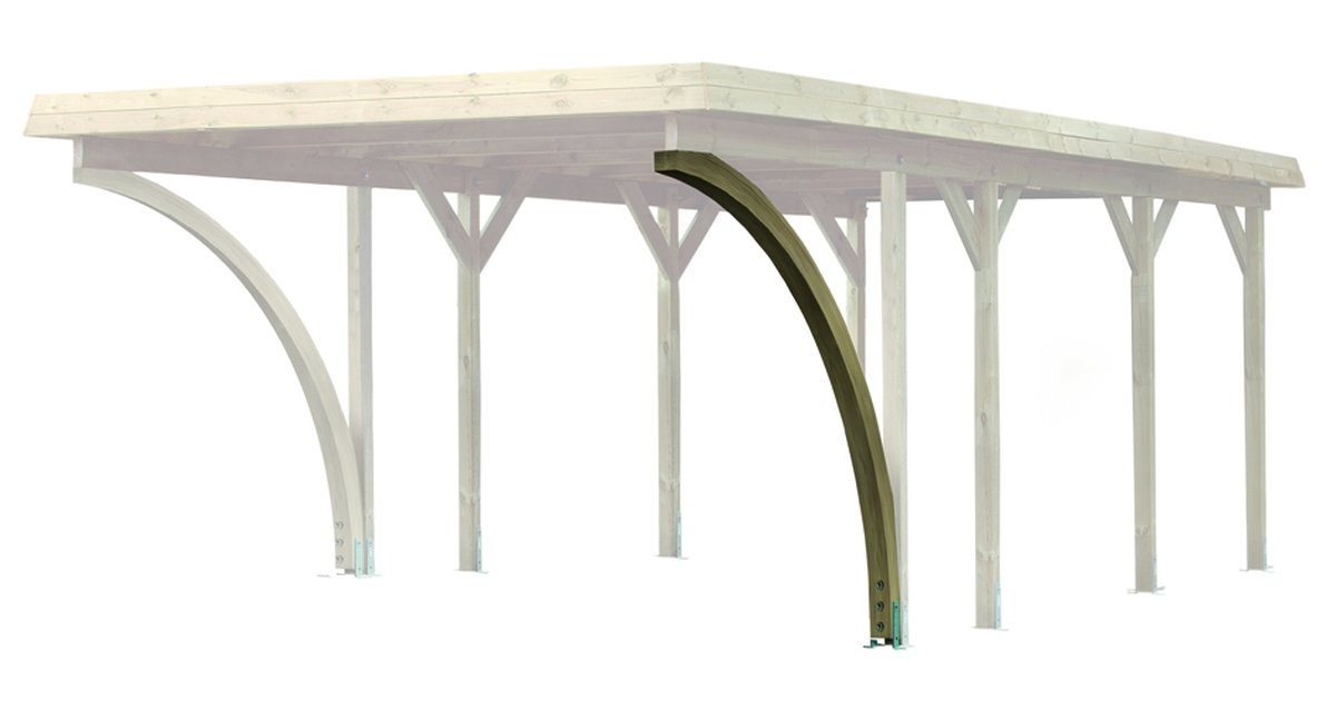 Einfahrtsbogen für Karibu ECO Carport, 1 Stück 9x9x266 cm, kdi