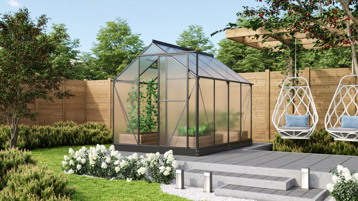 Vitavia Gewächshaus Triton 5000 HKP 6mm, schwarz