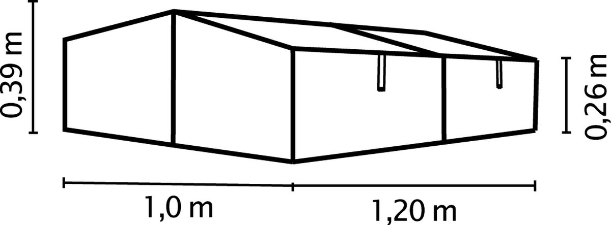 Vitavia Frühbeet Gaia 2X mit 4 Dachfenstern