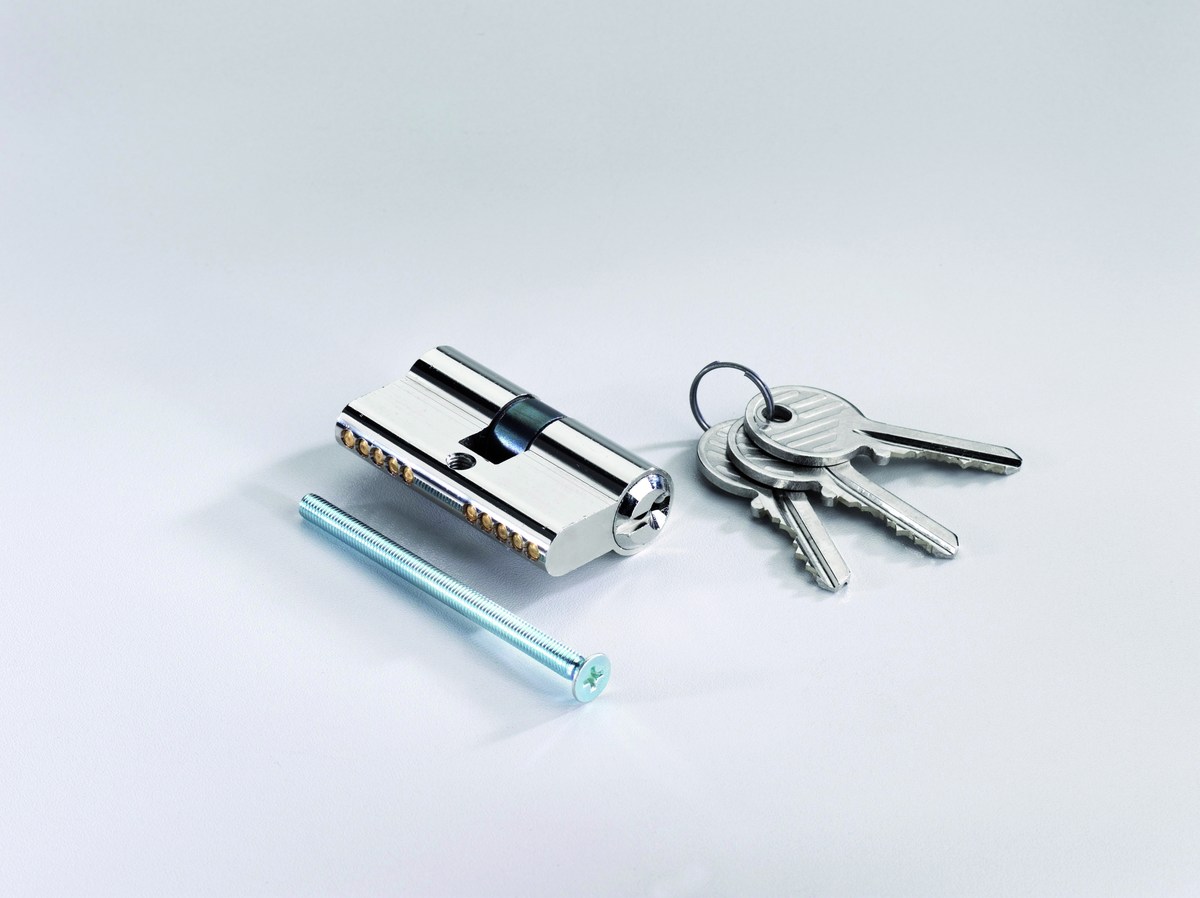 T&J Profilzylinder 27/27 mm, inkl. 3 Schlüsseln