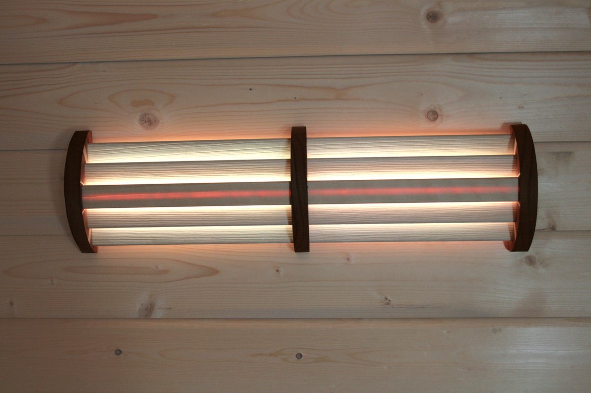 LED Farblicht-Paneel Espe mit Infrarot-Funksteuerung für die Sauna