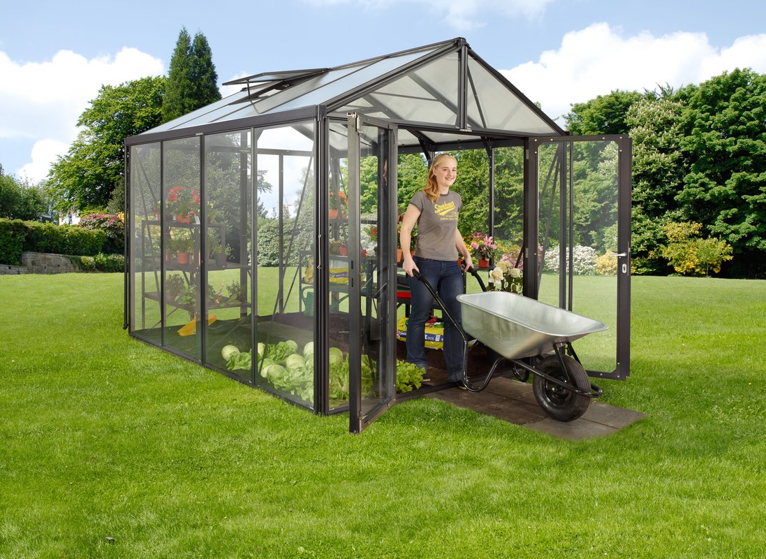 Vitavia Gewächshaus Zeus Comfort 8100 ESG/HKP, schwarz