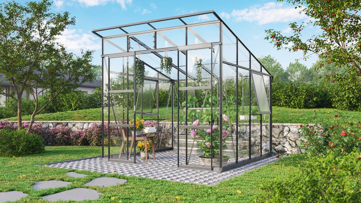 Vitavia Gewächshaus Playa 7600 ESG/HKP, schwarz 