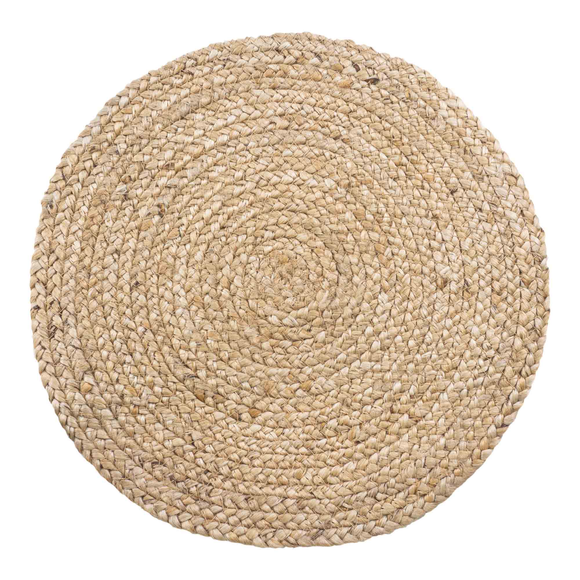 Bombay Tischset (4 Stück) Ø38 cm, natürliche Jute