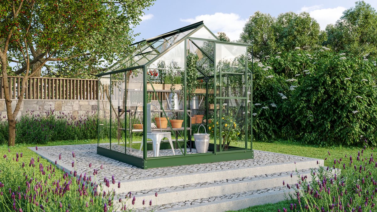 Vitavia Gewächshaus Triton 3800 ESG 3mm, smaragd