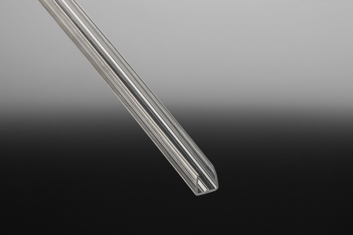 Polycarbonat U-Profil 2100 mm für Stegplatten, glasklar