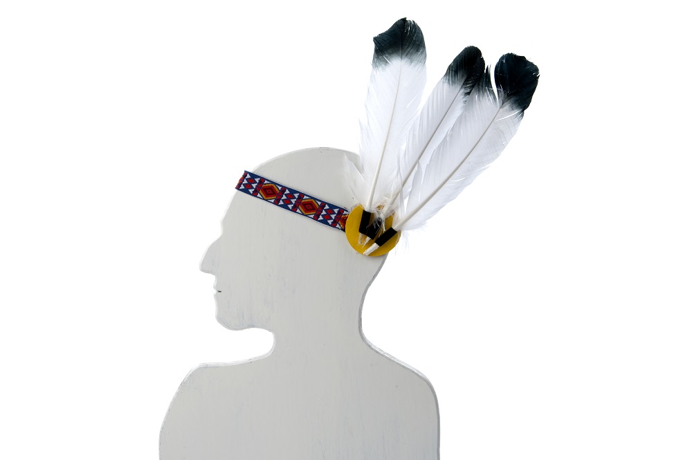 Schöner Indianer Kopfschmuck mit Federn für Kinder