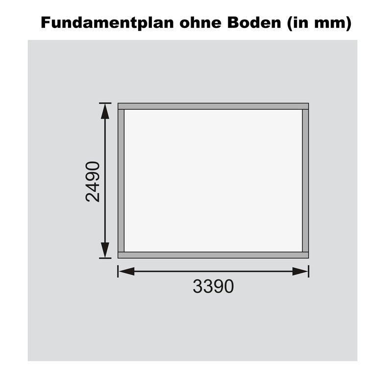 Blockbohlenhaus Felsenau 4 - 342x252 cm, 38 mm naturbelassen, Karibu