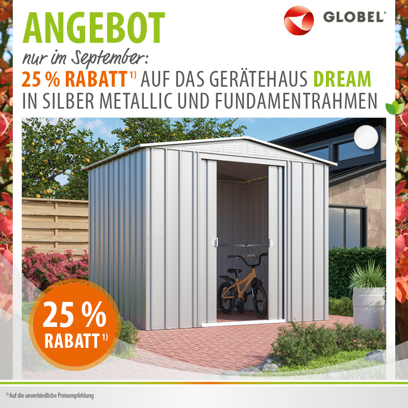 Angebot Gerätehaus Dream 25% reduziert