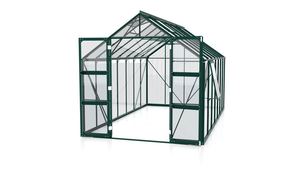 Vitavia Gewächshaus Olymp 11500 ESG3mm, smaragd