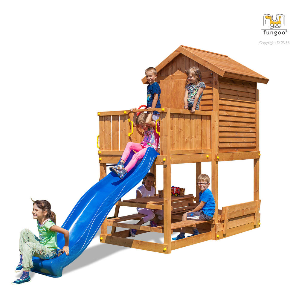 Fungo Spielturm-Set My HOUSE FreeTime Beach, teak-farben lasiert