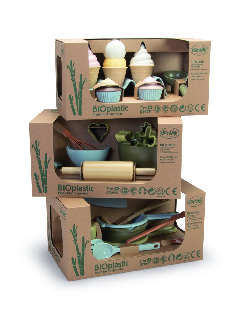 Küchen Set in Geschenk Box von Dantoy, Spielküchen-Zubehör aus Biokunststoff