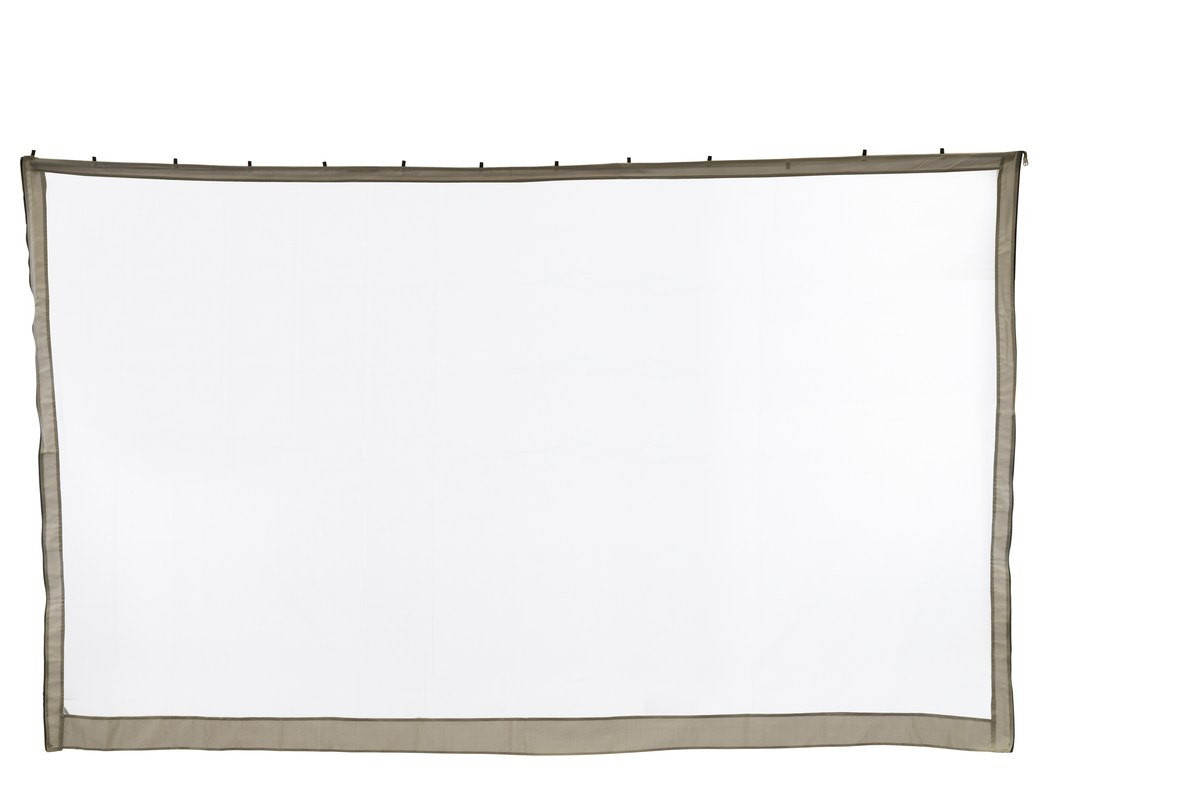 Moskitonetze für Pavillon 300x400 cm, 4er-Set hellgrau