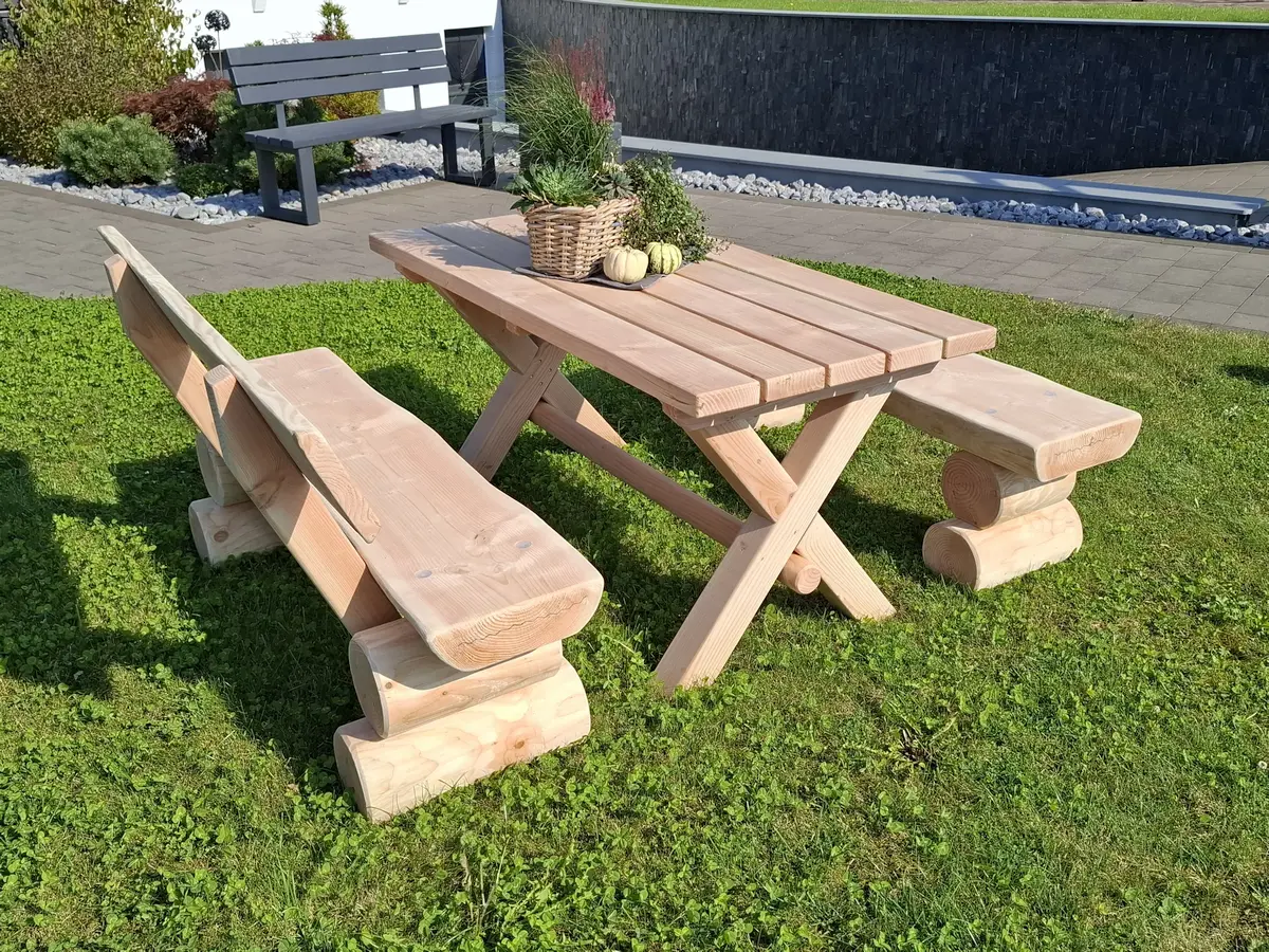 RUSTIKAL Tisch 120x75x75cm, Douglasie/Lärche