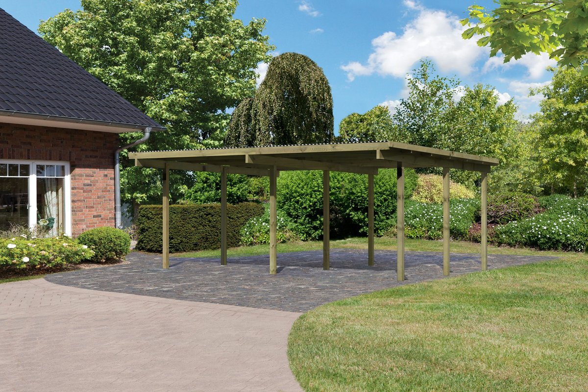 Doppelcarport ECO 1 Variante A - 563x490 cm, kdi